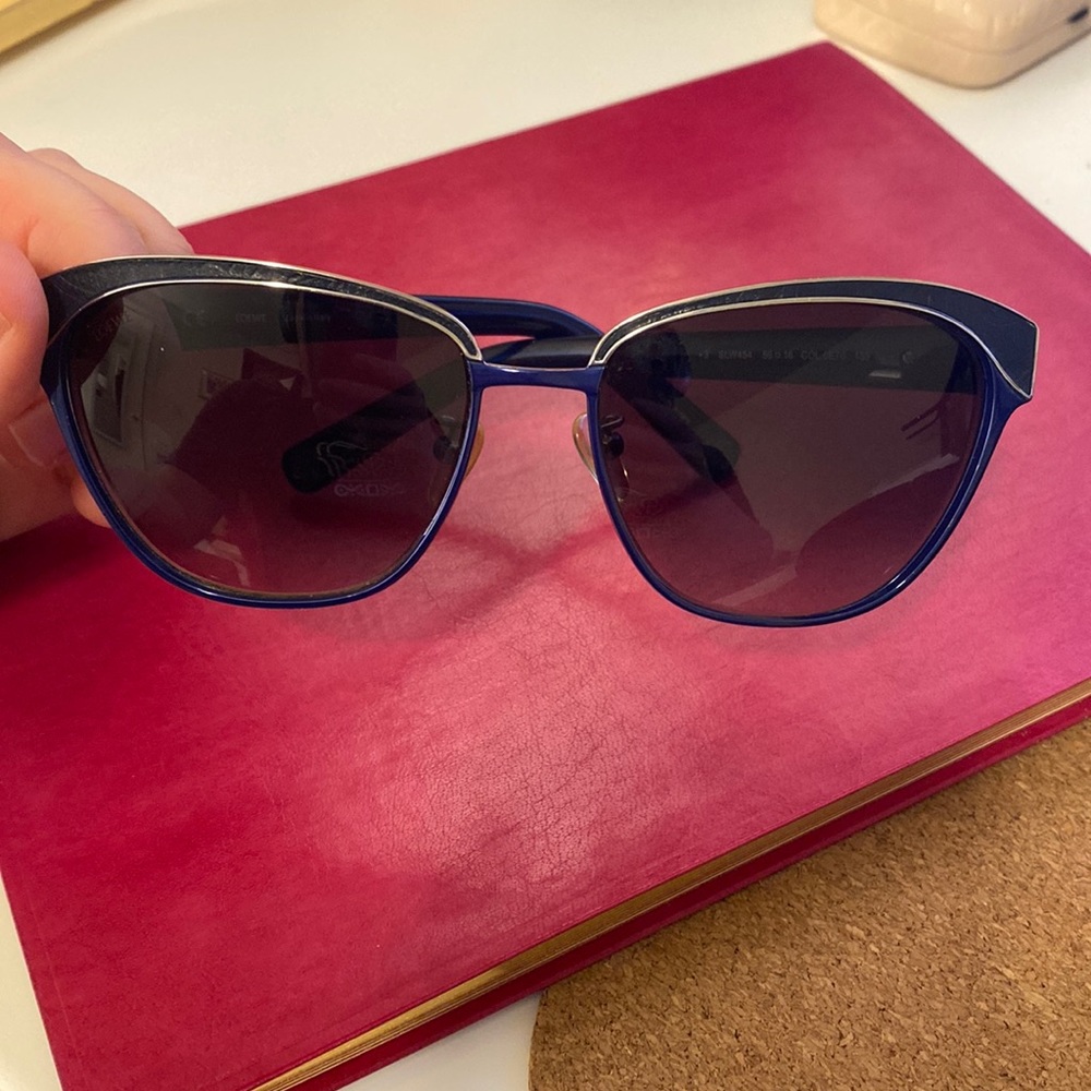 Loewe Blue and Silver Sunglasses EUC